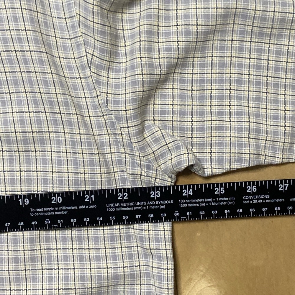 Britches Button Up Shirt Size Large Gray Men Surfer Shirt Chest 47" GUC - Picture 12 of 14